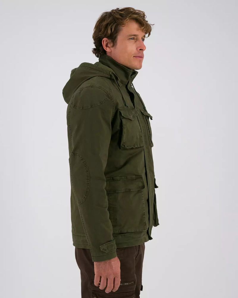 K-Way Elements Men’s Safari 3-in-1 Canvas Field Jacket