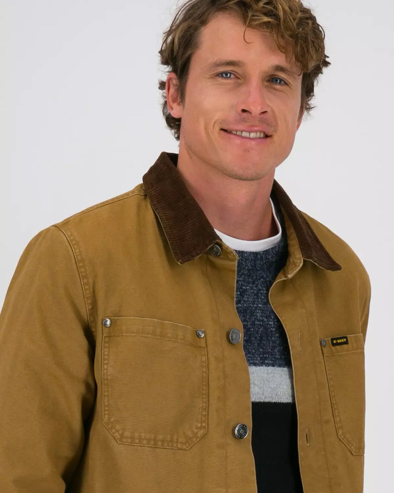K-Way Elements Men’s Byron Canvas Chore Jacket